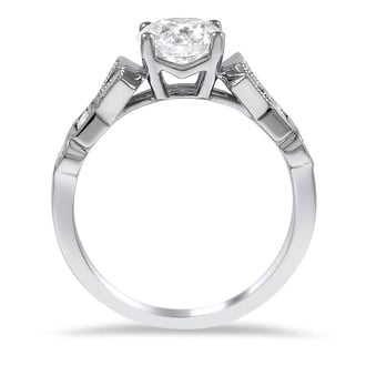 Custom Contemporary Emerald and Baguette Diamond Ring