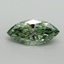 1.51 Ct. Fancy Vivid Pacific Green Marquise Lab Grown Diamond