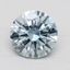 2.50 Ct. Fancy Intense Greenish Blue Round Lab Grown Diamond
