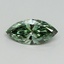 2.05 Ct. Fancy Vivid Green Marquise Lab Grown Diamond, smalltop view