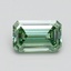 1.01 Ct. Fancy Intense Pacific Green Emerald Lab Grown Diamond