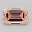 0.81 Ct. Fancy Intense  Pink Emerald Lab Grown Diamond
