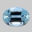 15.0x10.7mm  Blue  Oval   Aquamarine