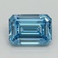 4.23 Ct. Fancy Vivid Blue Emerald Lab Grown Diamond