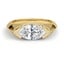 Custom Semi-Bezel Horizontal Marquise Diamond Ring