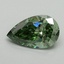 0.71 Ct. Fancy Vivid Green Pear Lab Grown Diamond