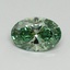 1.08 Ct. Fancy Vivid Pacific Green Oval Lab Grown Diamond