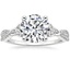 Platinum Luxe Celtic Love Knot Diamond Ring, smalltop view