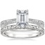 Platinum Elsie Ring with Hudson Ring