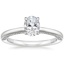 18K White Gold Liliana Diamond Ring, smalltop view