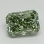 3.02 Ct. Fancy Vivid Green Radiant Lab Grown Diamond