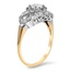 The Zahina Ring, smalltop view on a hand