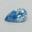 0.56 Ct. Fancy Vivid Blue Pear Lab Grown Diamond