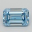 4.01 Ct. Fancy Vivid  Blue Emerald Lab Grown Diamond