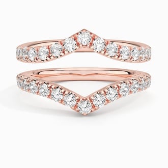 Flair Nested Lab Diamond Ring Stack (7/8 ct. tw.) in 14K Rose Gold