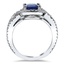 Trio Sapphire and Diamond Ring, smallside view