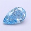 1.6 Ct. Fancy Vivid Blue Pear Lab Grown Diamond