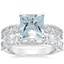 18K White Gold Jolie Baguette and Round Diamond Ring with Frances Diamond Ring (1 ct. tw.)
