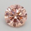 2.50 Ct. Fancy Intense Pink Round Lab Grown Diamond