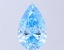 3.23 Ct. Fancy Vivid Blue Pear Lab Grown Diamond