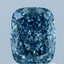 1.60 Ct. Fancy Vivid Blue Cushion Lab Grown Diamond