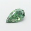 1.02 Ct. Fancy Vivid Green Pear Lab Grown Diamond