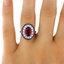 The Arista Ring, smalltop view on a hand