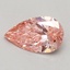 0.53 Ct. Fancy Vivid Pink Pear Lab Grown Diamond