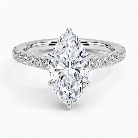 French Pavé Diamond Ring Setting