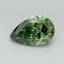 1.00 Ct. Fancy Vivid Green Pear Lab Grown Diamond