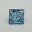 1.57 Ct. Fancy Vivid Blue Princess Lab Grown Diamond