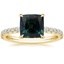 18K Yellow Gold Amelie Half Coverage Diamond Ring, smalltop view
