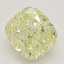 4.03 Ct. Fancy Yellow Cushion Diamond