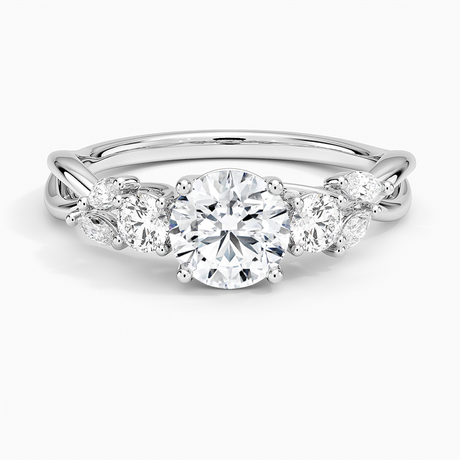 Willow Three Stone Diamond Ring - Brilliant Earth