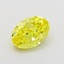 1.55 Ct. Fancy Vivid  Yellow Oval Lab Grown Diamond