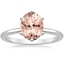 18K White Gold Six-Prong Petite Comfort Fit 1.5mm Solitaire Ring, smalltop view