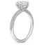 18K White Gold Valentina Diamond Ring, smallside view