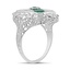 The Yardley Ring, smalltop view on a hand