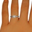 The Nedeyla Ring, smalltop view on a hand