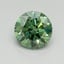 0.63 Ct. Fancy Vivid Pacific Green Round Lab Grown Diamond
