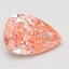 3.05 Ct. Fancy Vivid Pink Pear Lab Grown Diamond