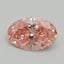 1.00 Ct. Fancy Intense Pink Oval Lab Grown Diamond