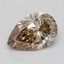 0.48 Ct. Very Light  Brown Pear Lab Grown Diamond
