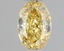 0.77 Ct. Fancy Vivid Yellow Oval Lab Grown Diamond