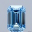 2.52 Ct. Fancy Vivid Blue Emerald Lab Grown Diamond