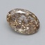 1.12 Ct. Very Light  Brown Oval Lab Grown Diamond