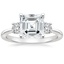 Platinum Selene Three Stone Diamond Ring (1/3 ct. tw.), smalltop view