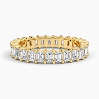 Emerald Eternity Diamond Ring (2 ct. tw.) in 18K Yellow Gold