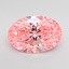 3.09 Ct. Fancy Vivid Pink Oval Lab Grown Diamond