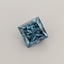 0.30 Ct. Fancy Vivid Blue Princess Lab Grown Diamond
